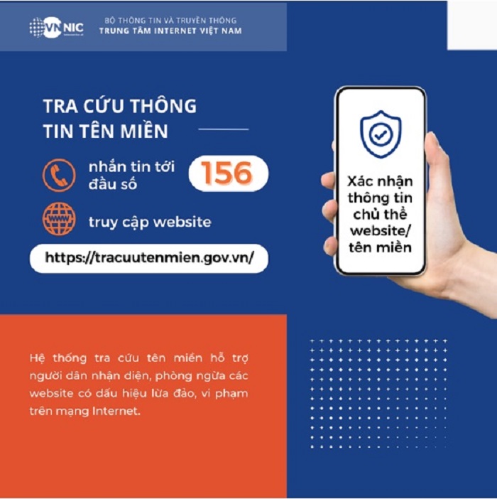 Bộ Thông tin và Truyền thông đề nghị người dùng tra cứu tên miền, tránh bị lừa đảo