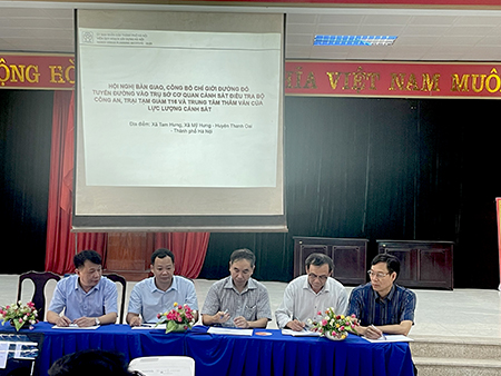 Công bố chỉ giới đường đỏ tuyến đường vào Trụ sở Cơ quan cảnh sát điều tra Bộ Công an