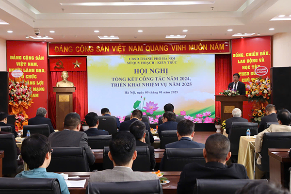 Hội nghị tổng kết, đánh giá kết quả công tác của Sở Quy hoạch - Kiến trúc Hà Nội năm 2024 và triển khai kế hoạch công tác năm 2025