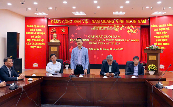 Sở Quy hoạch-Kiến trúc Hà Nội gặp mặt cán bộ, công chức, viên chức và người lao động mừng Xuân mới Ất Tỵ 2025