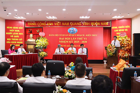 Đại hội Đảng bộ Sở Quy hoạch - Kiến trúc lần thứ VI, nhiệm kỳ 2025 – 2030