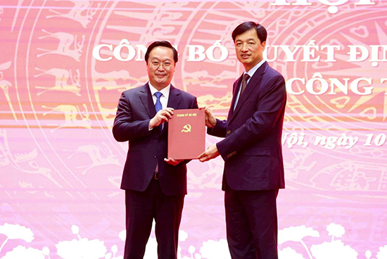 Bí thư Tỉnh ủy Nghệ An Nguyễn Đức Trung được điều động, chỉ định giữ chức Phó Bí thư Thành ủy Hà Nội