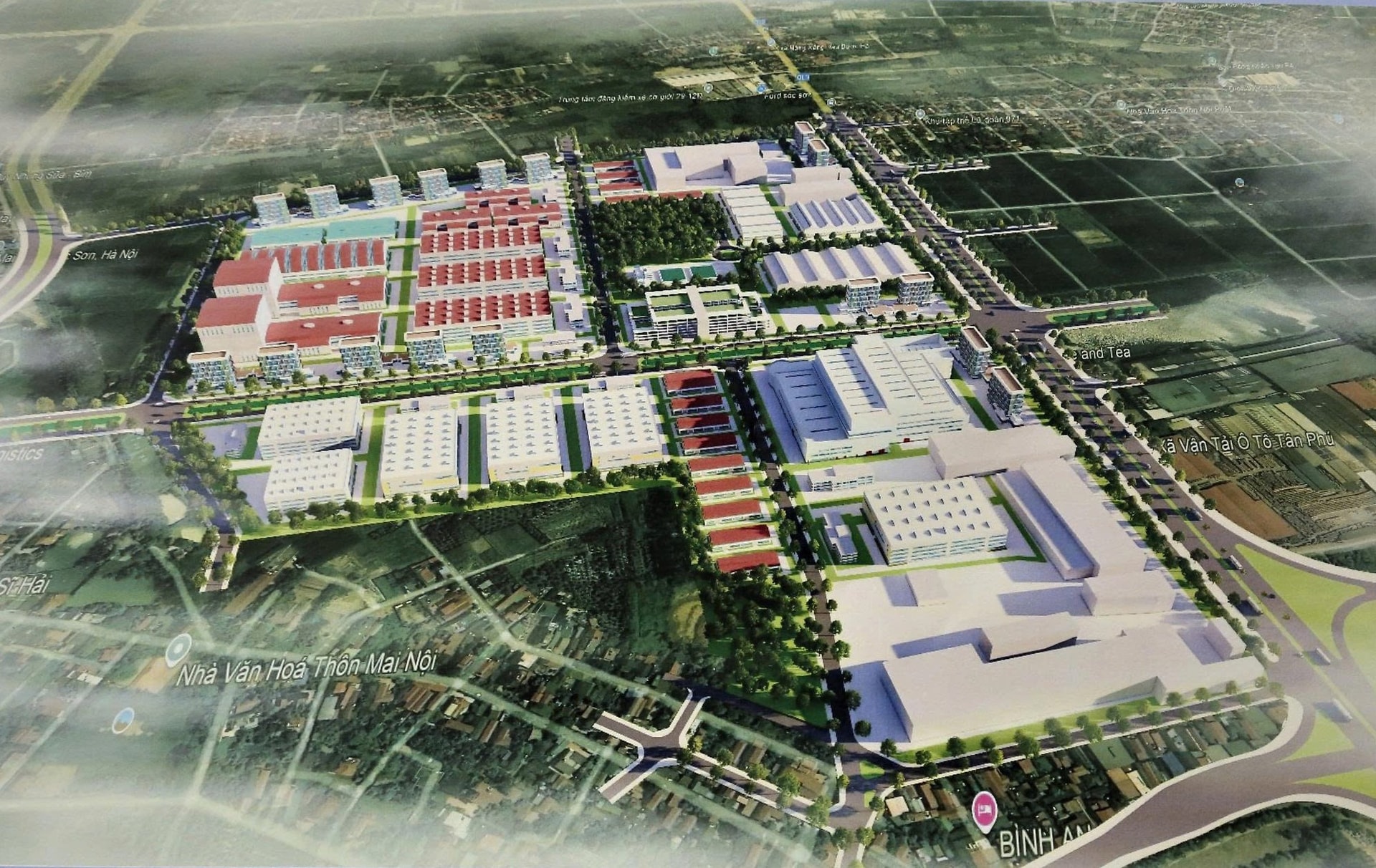 Điều chỉnh quy hoạch 1/500 Cụm công nghiệp Mai Đình - Sóc Sơn