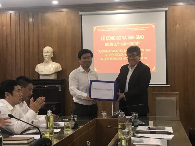 Hội nghị công bố công khai và bàn giao đồ án Quy hoạch chi tiết Trường quay ngoài trời Đài Truyền hình Việt Nam tại huyện Sóc Sơn, tỷ lệ 1/500