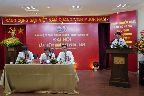 Sở Quy hoạch - Kiến trúc Hà Nội tổ chức Đại hội Đảng bộ lần thứ IV, nhiệm kỳ 2020-2025