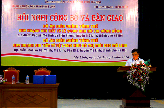 Hội nghị công bố công khai các đồ án điều chỉnh cục bộ quy hoạch tại xã Tiền Phong, Mê Linh, Đại Thịnh, Văn Khê, Mê Linh, Hà Nội